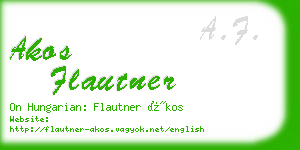 akos flautner business card